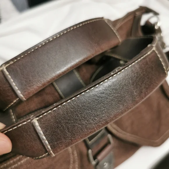 Matt & Nat Canvas and Leather Hobo Zip Bag - Picture 7 of 12